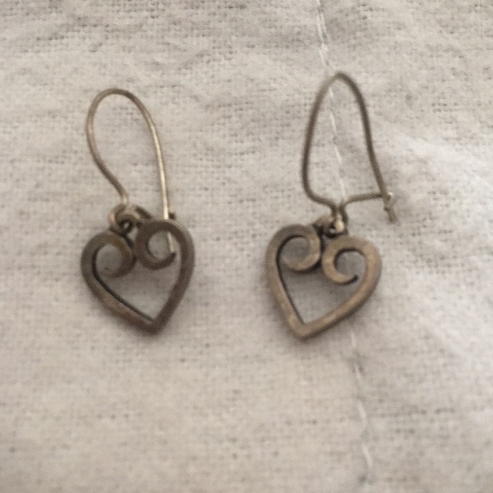James Avery heart dangle earrings